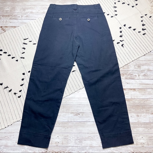 Anthropologie Tapered Embroidered Side Stripe Pants Grey Black Size 2 NWT - Picture 6 of 10